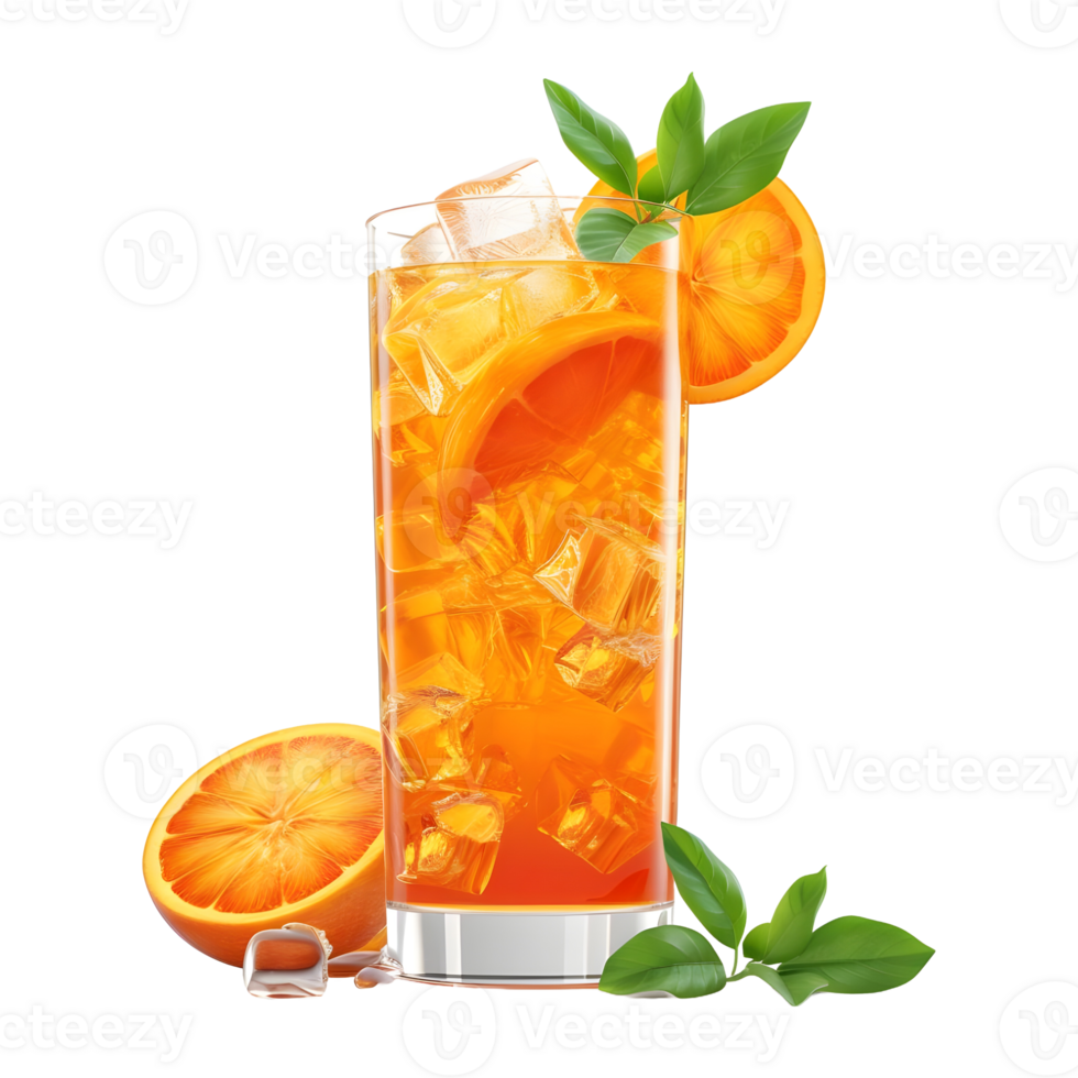 AI generated Orange Juice on Transparent background - Ai Generated png