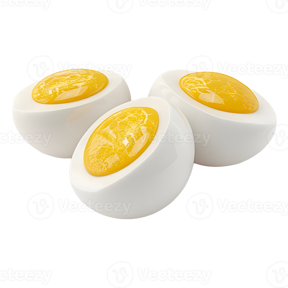 AI generated Boiled Eggs on Transparent background - Ai Generated png