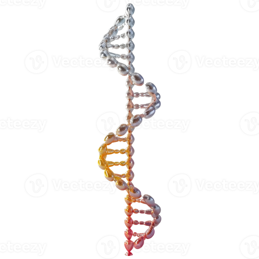AI generated DNA Structure Element on Transparent background - Ai Generated png