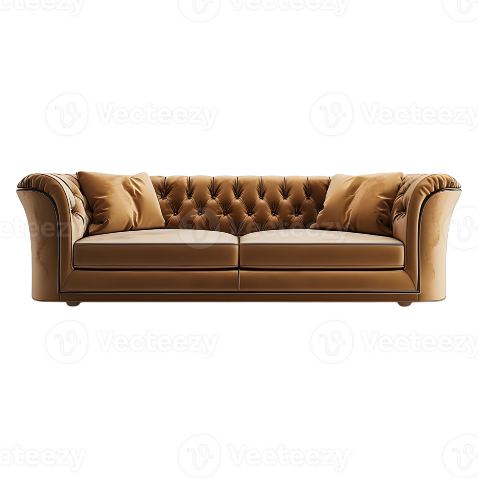 AI generated Sofa on Transparent background - Ai Generated png