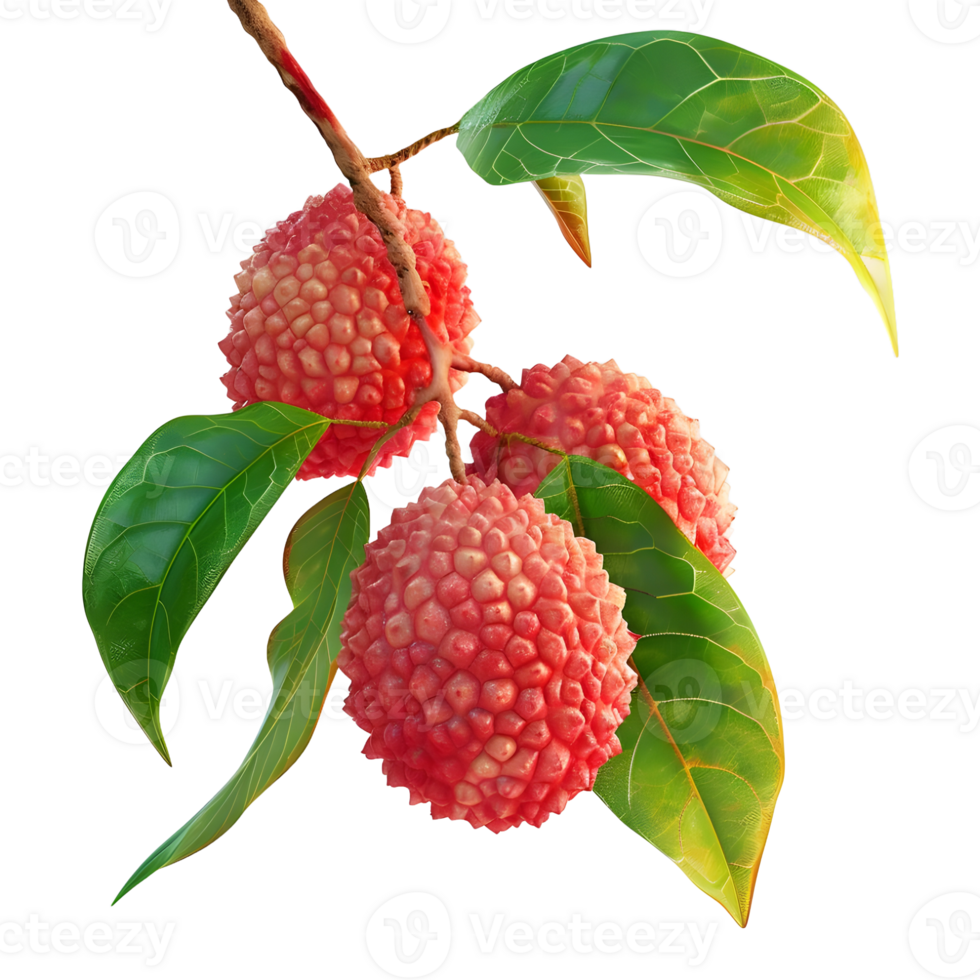 AI generated Lychee on Transparent background - Ai Generated png