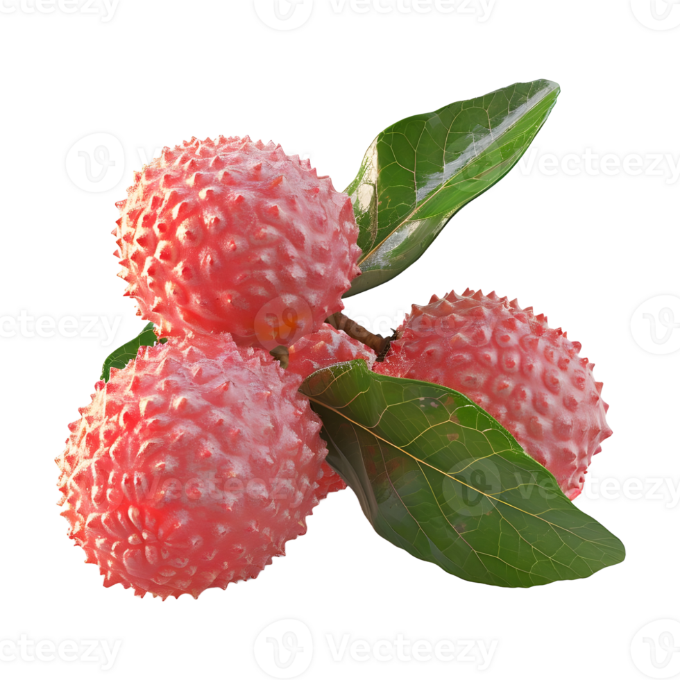 AI generated Lychee on Transparent background - Ai Generated png