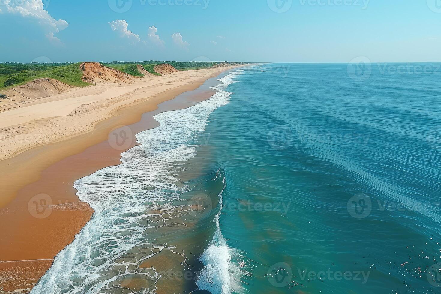 AI generated Spectacular aerial view from a drone professional photography photo