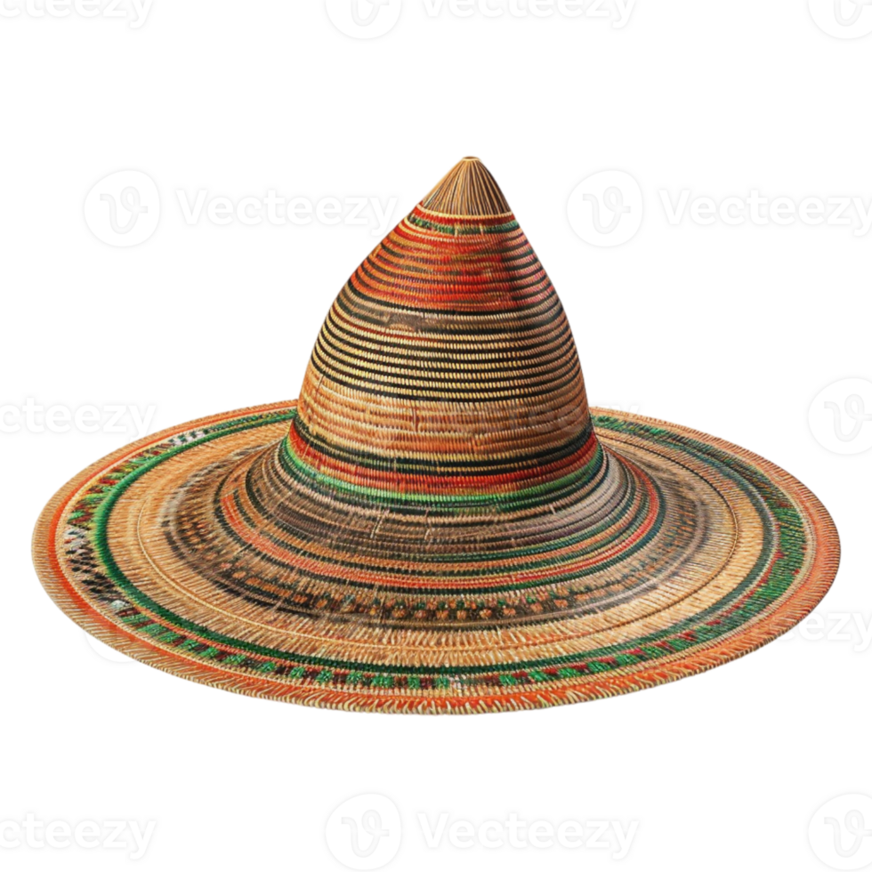 AI generated 3D Rendering of a Traditional Mexican Hat on Transparent Background - Ai Generated png