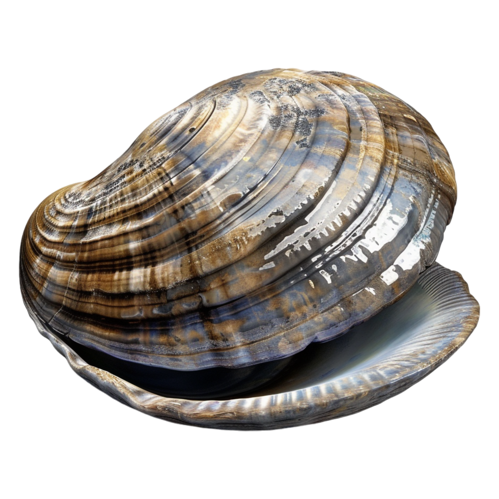 AI generated 3D Rendering of a Clam on Transparent Background - Ai Generated png