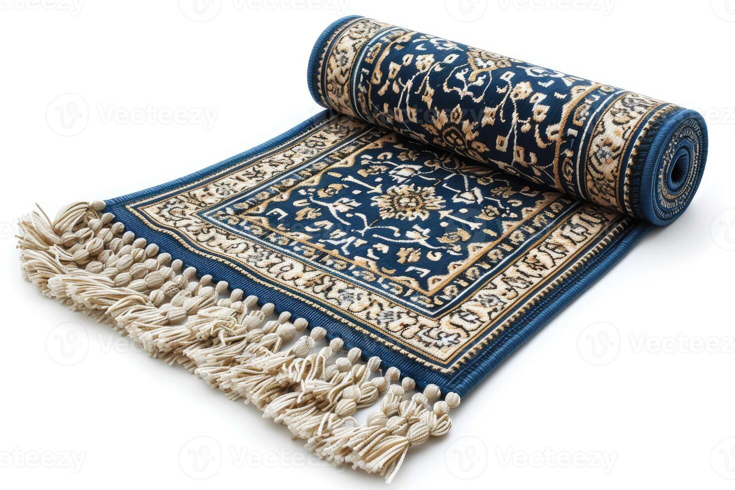 AI generated beautiful prayer mat islam design professional photography photo