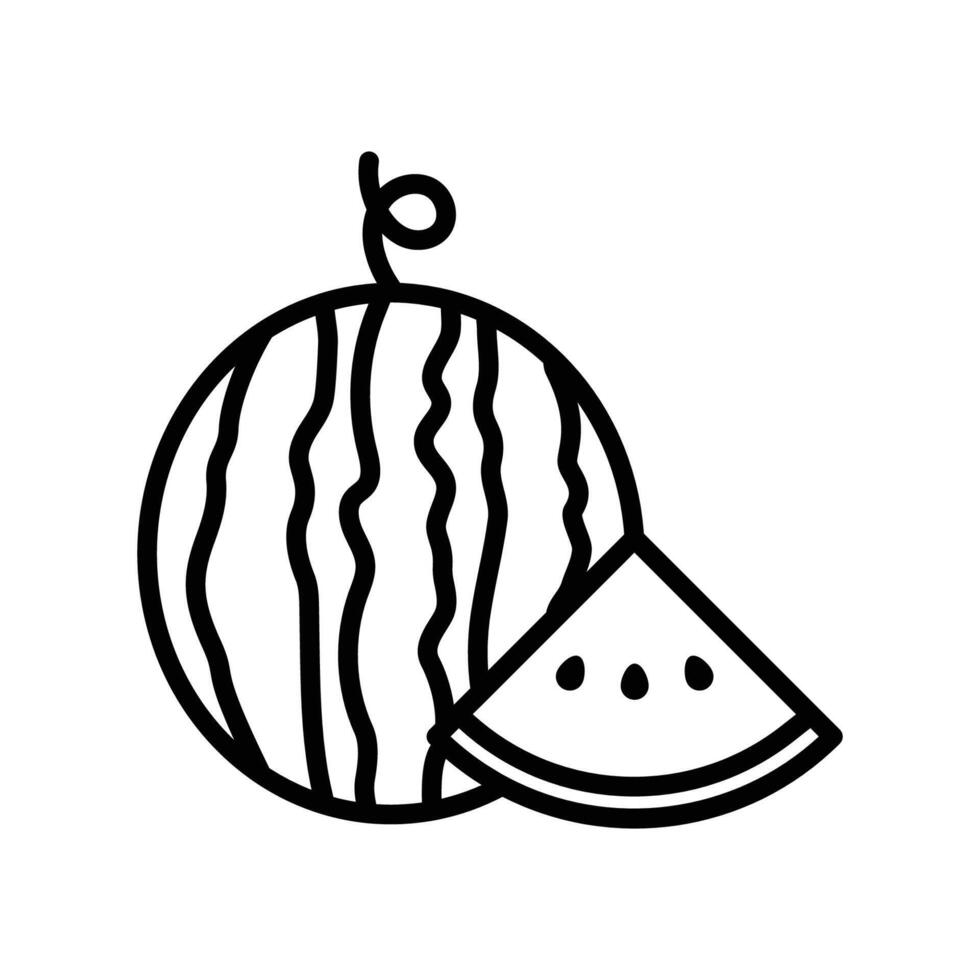 agua melón icono vector diseño modelo en blanco antecedentes