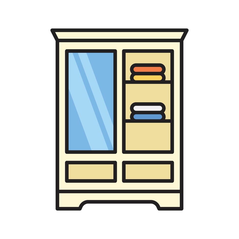 wardrobe icon vector design template in white background