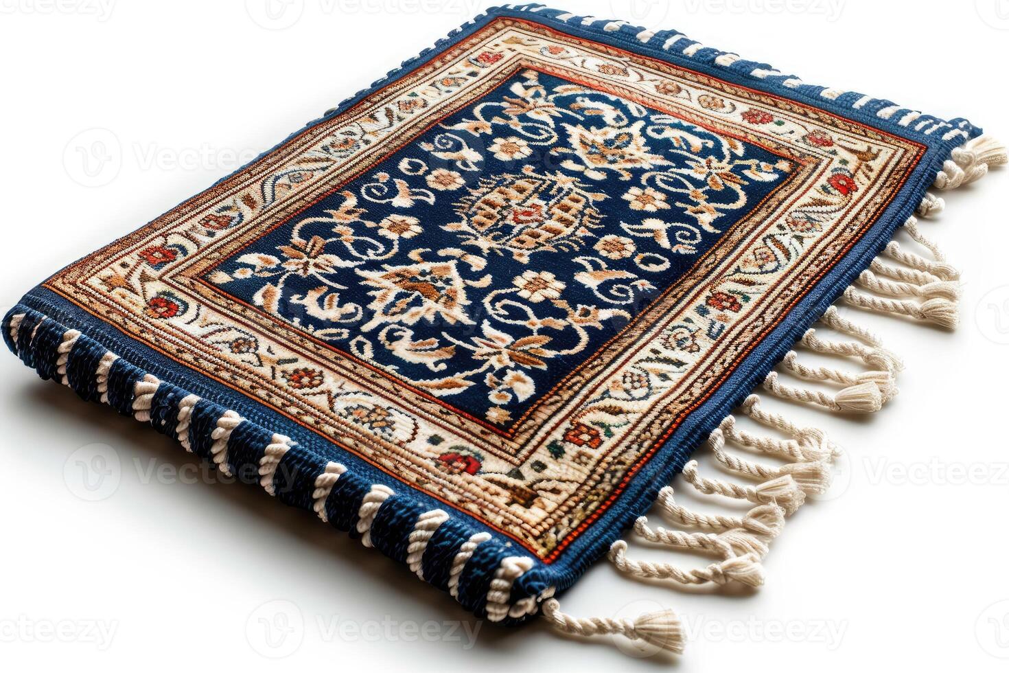 AI generated beautiful prayer mat islam design professional photography photo