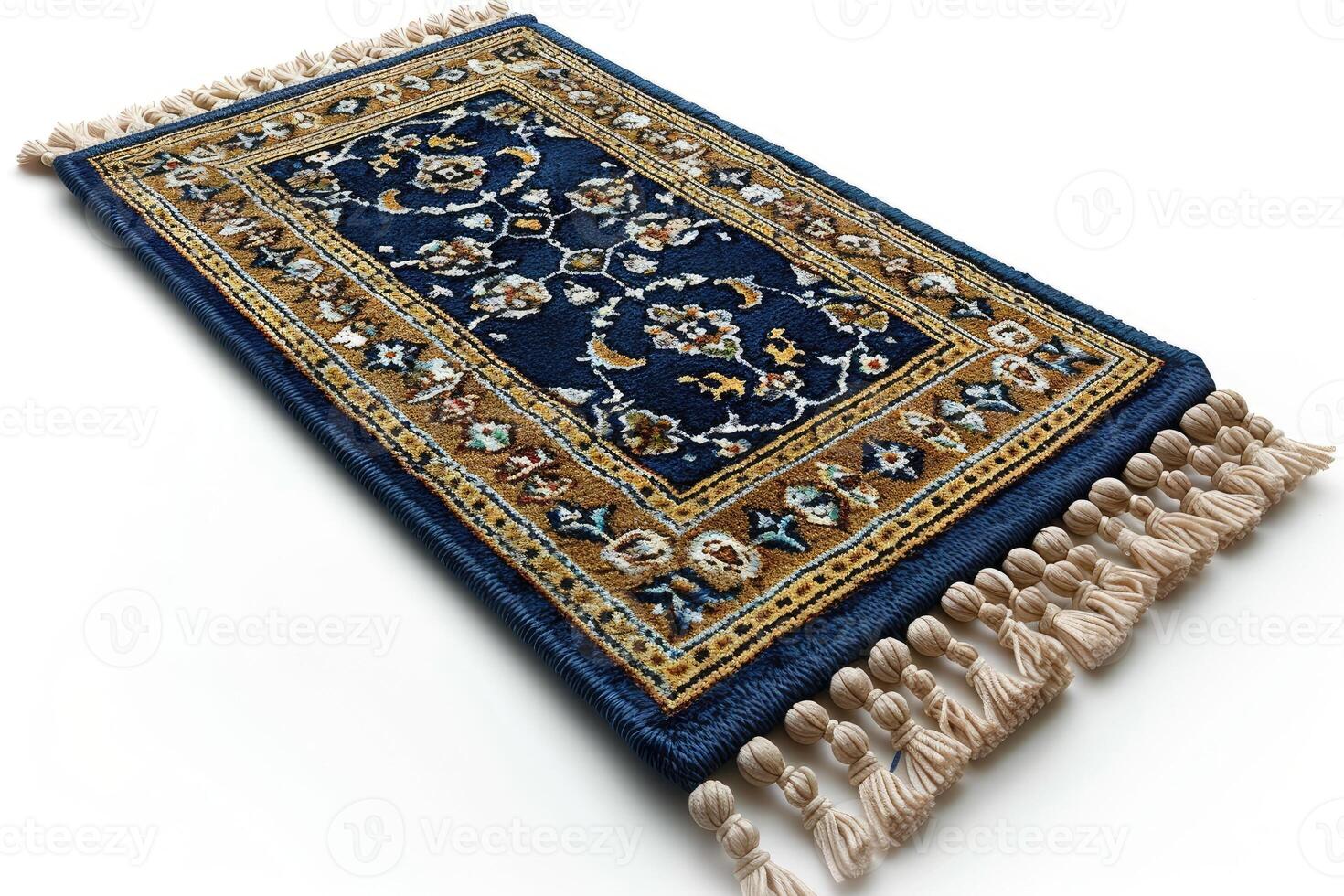 AI generated beautiful prayer mat islam design professional photography photo