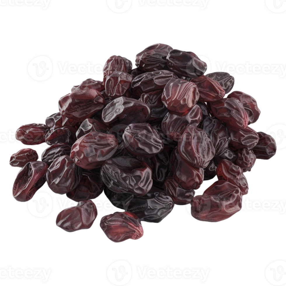 AI generated 3D Rendering of a Raisin Iranian Cuisine on Transparent Background - Ai Generated png