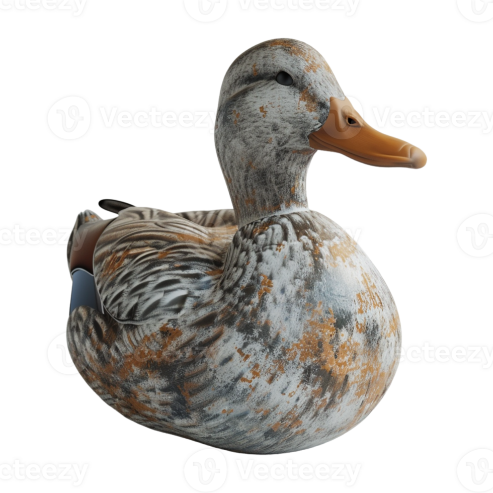 AI generated 3D Rendering of a Beautiful Duck on Transparent Background - Ai Generated png