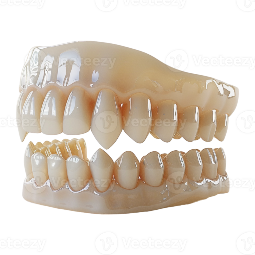 AI generated 3D Rendering of a Human Teeth on Transparent Background - Ai Generated png