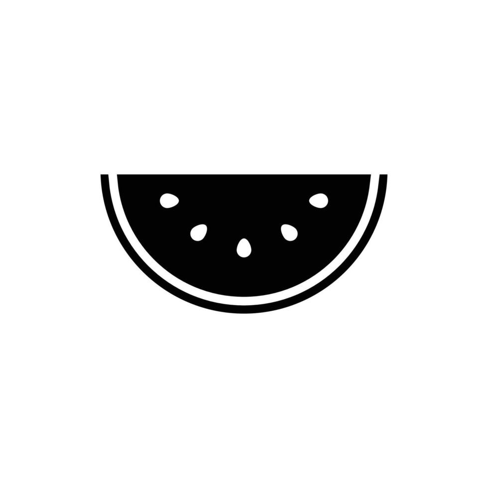 water melon icon vector design template in white background