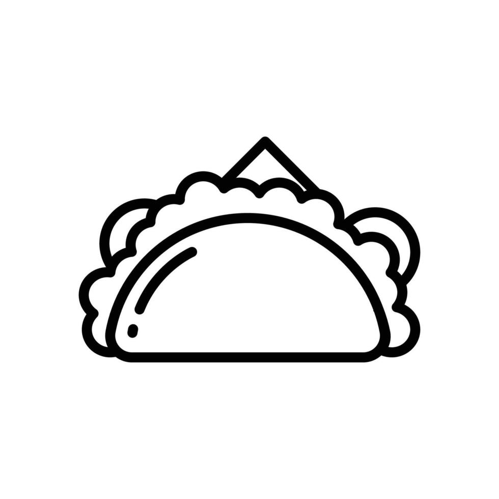 taco icon vector design template in white background