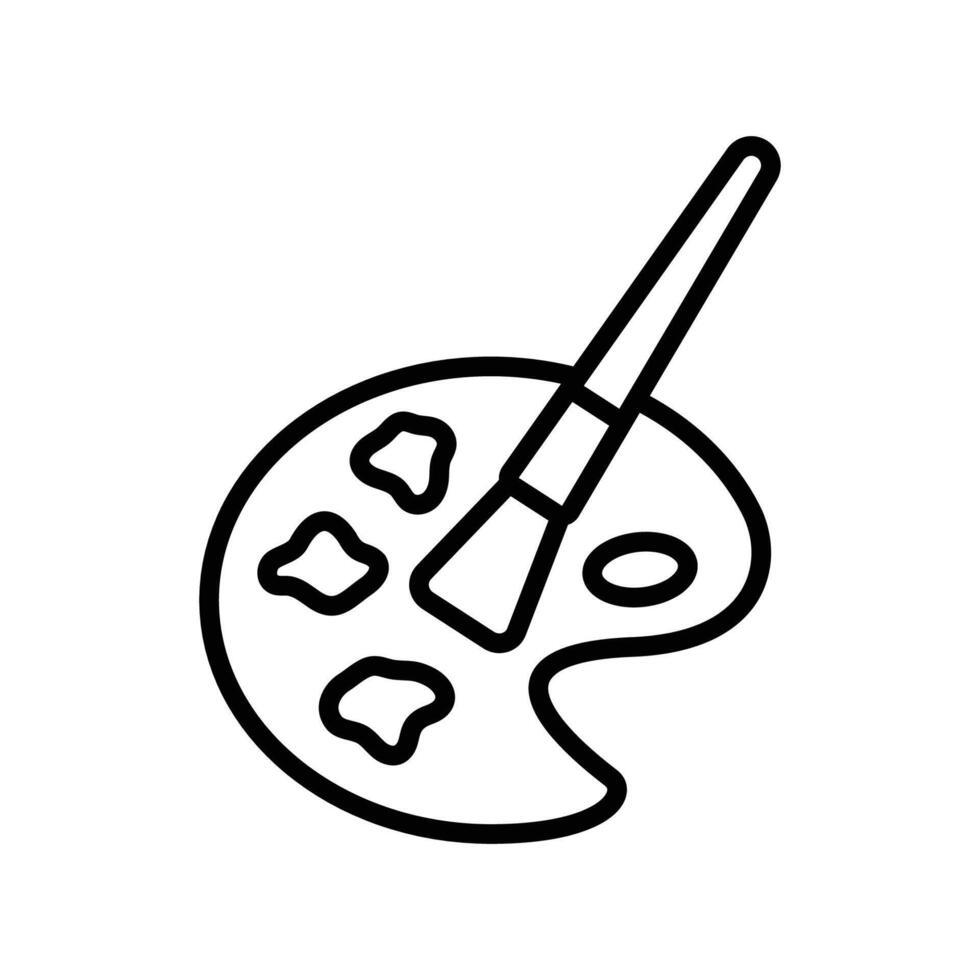 paint palette icon vector design template in white background