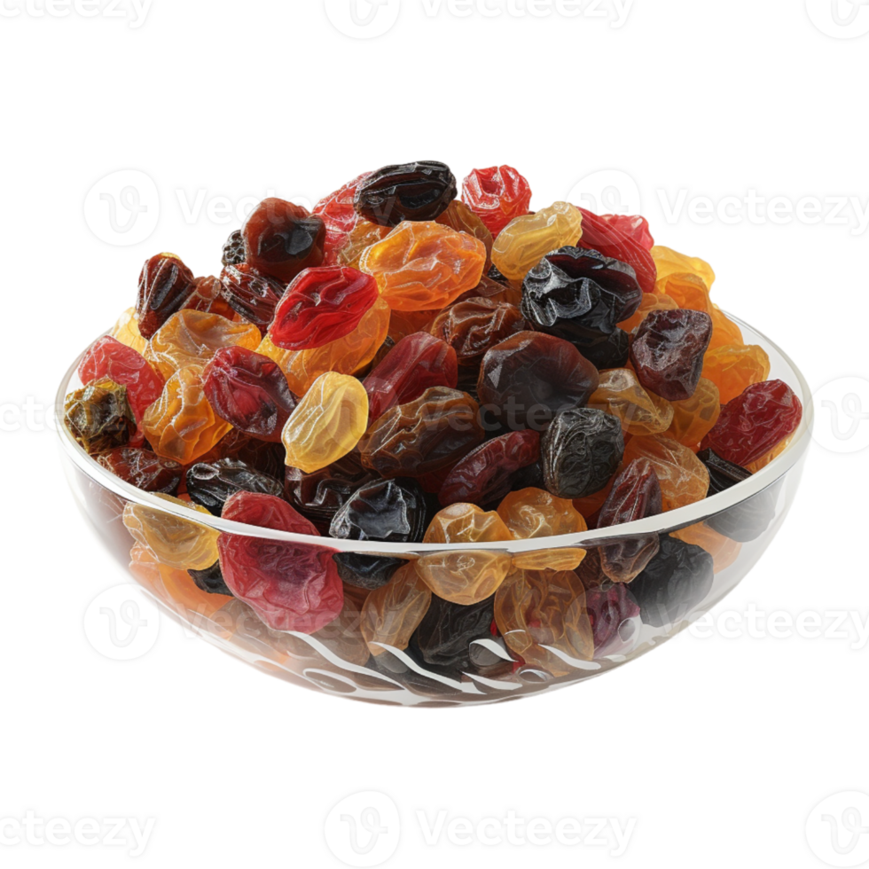 AI generated 3D Rendering of a Raisin Iranian Cuisine on Transparent Background - Ai Generated png