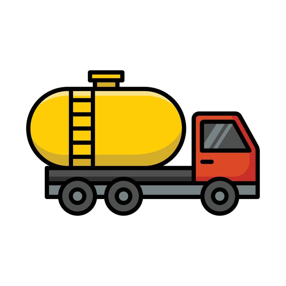 oil truck icon vector design template in white background