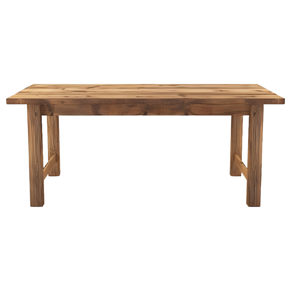 AI generated Wooden Table on Transparent background - Ai Generated png