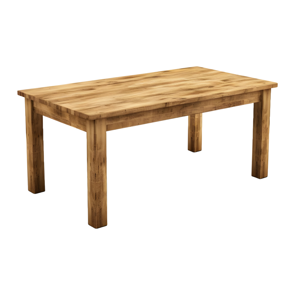 AI generated Wooden Table on Transparent background - Ai Generated png