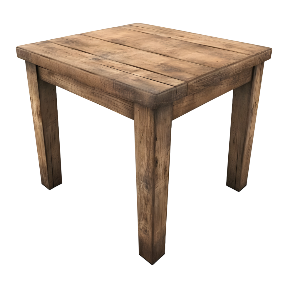 AI generated Wooden Table on Transparent background - Ai Generated png