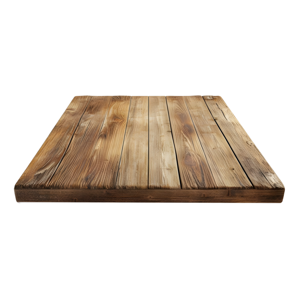 AI generated Wooden Table on Transparent background - Ai Generated png