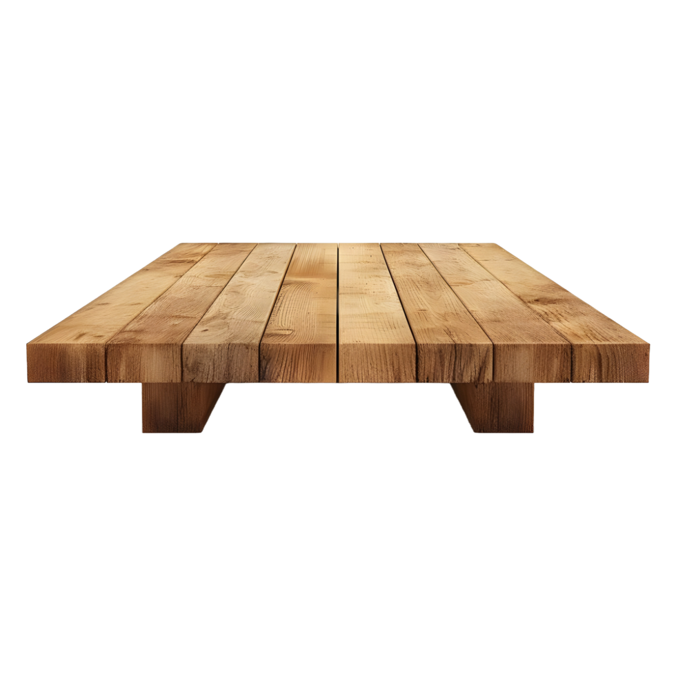 AI generated Wooden Table on Transparent background - Ai Generated png