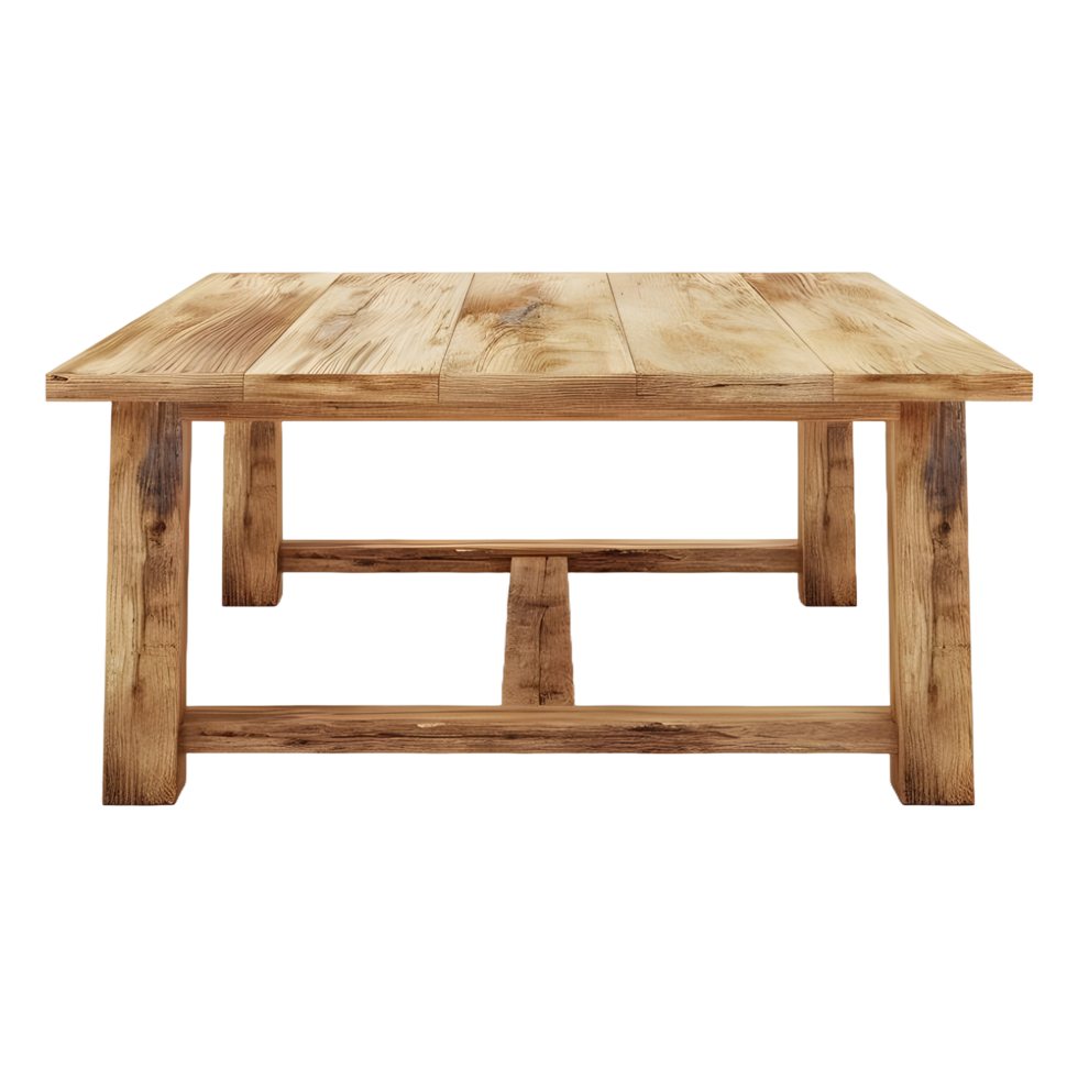 AI generated Wooden Table on Transparent background - Ai Generated png