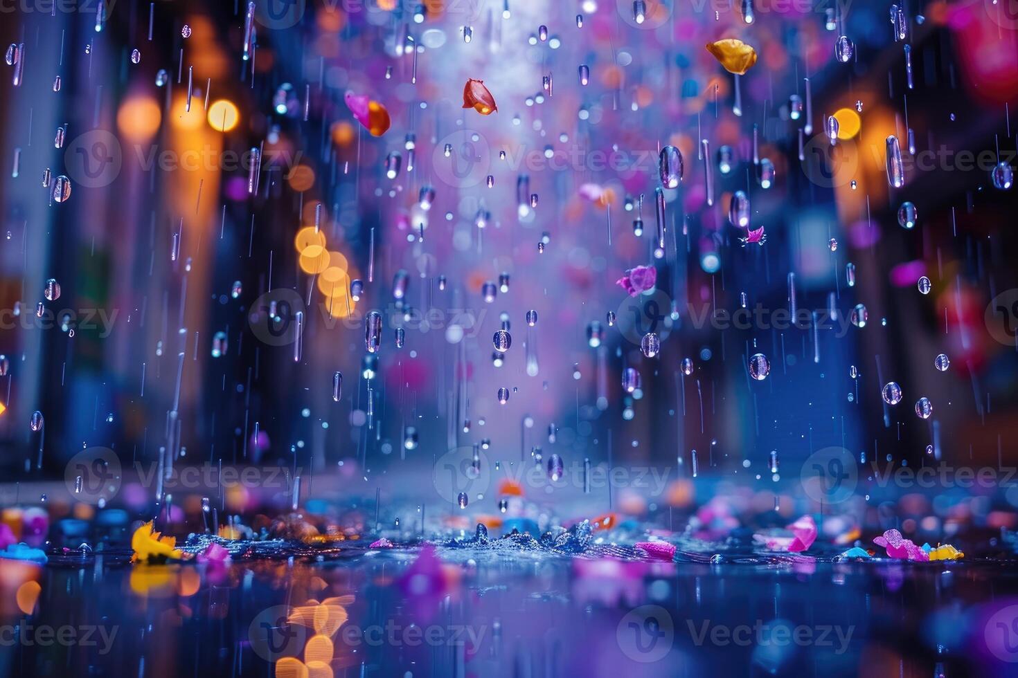 AI generated Abstract water bubbles colorful background design images photo