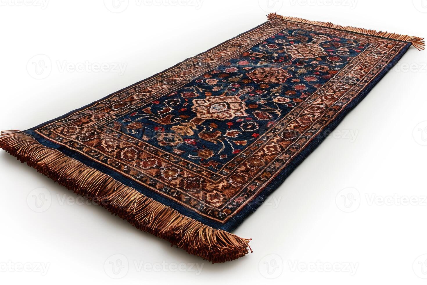 AI generated beautiful prayer mat islam design professional photography photo