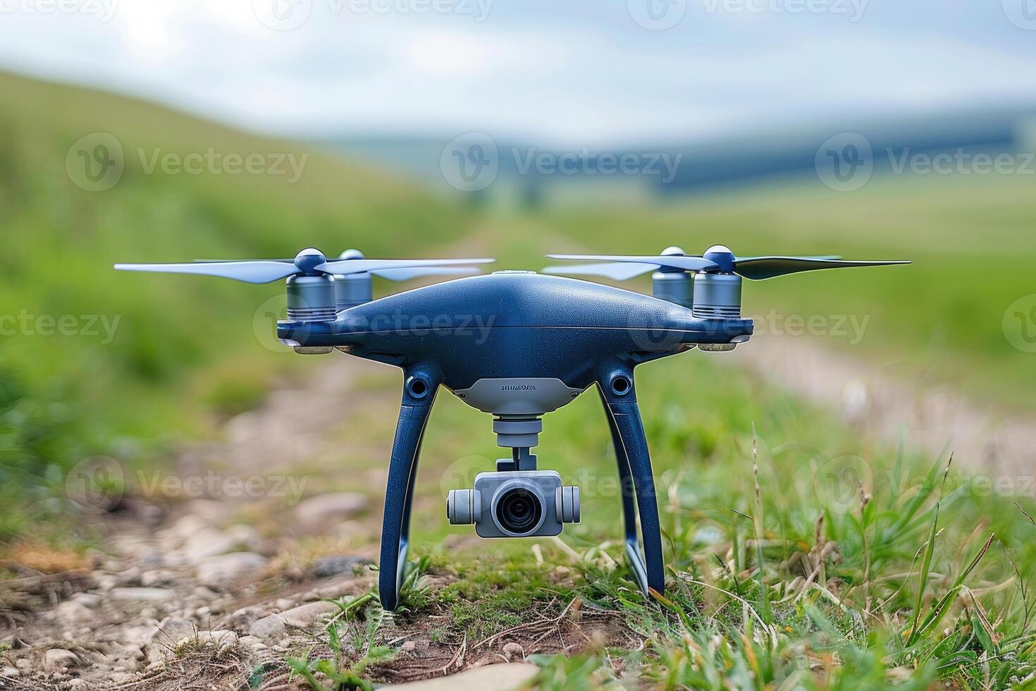 AI generated drone flying in the sky professional photography photo