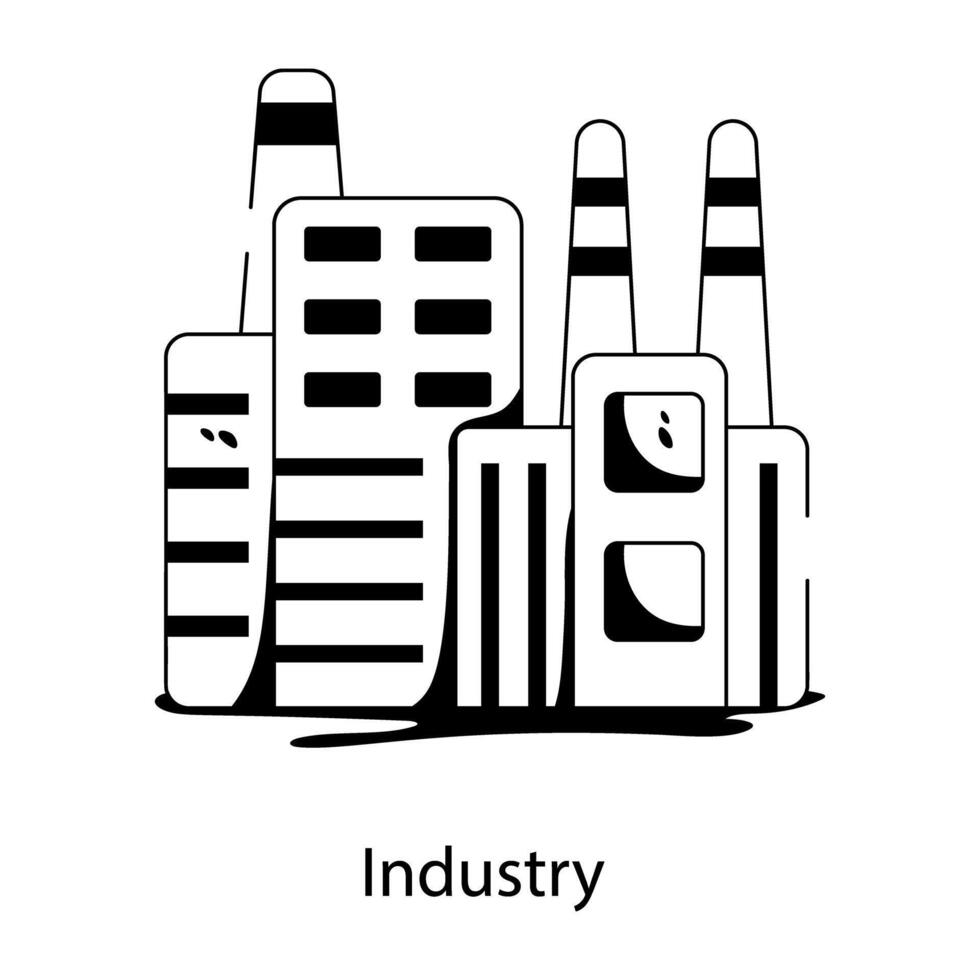 Trendy Industry Concepts vector