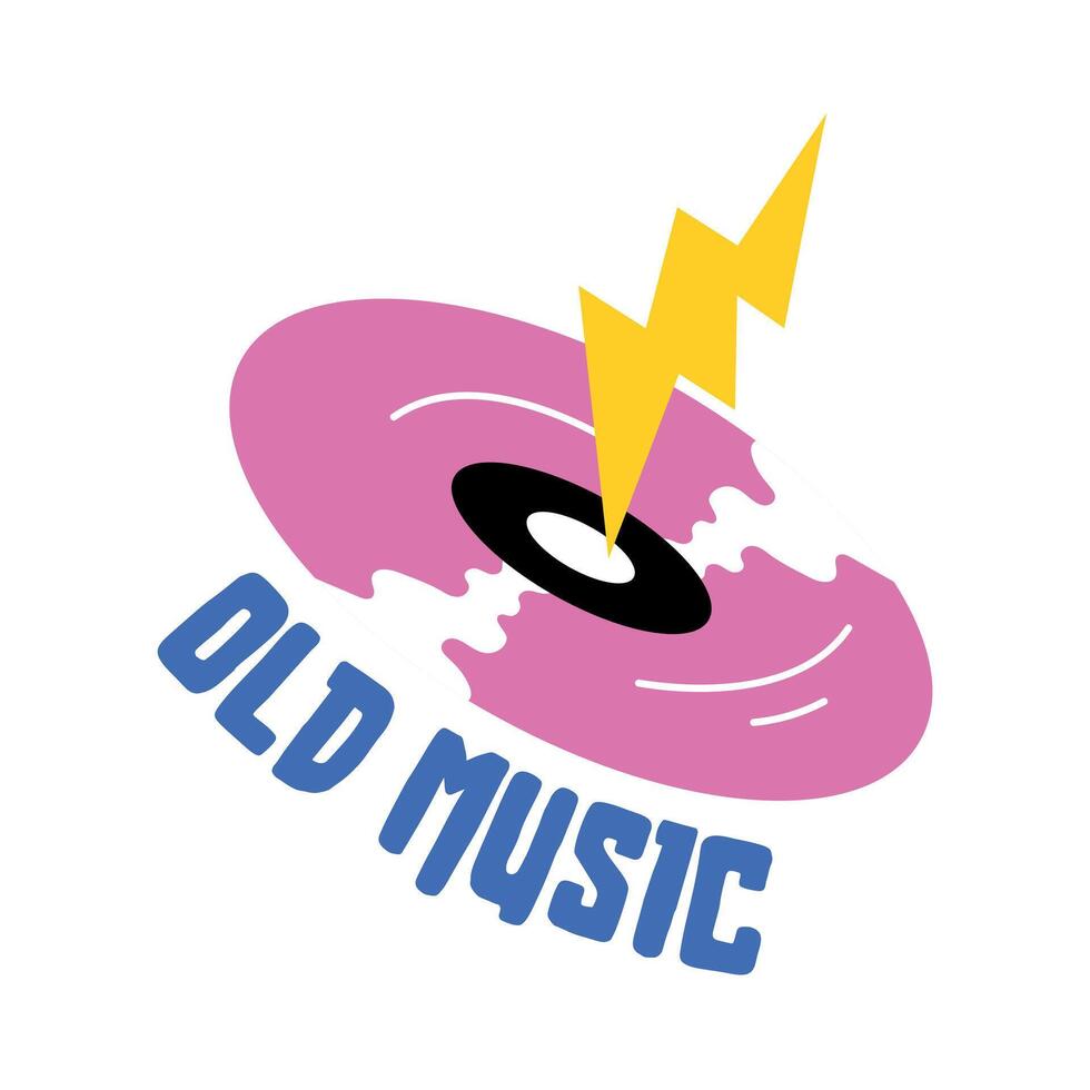 Trendy Old Music vector