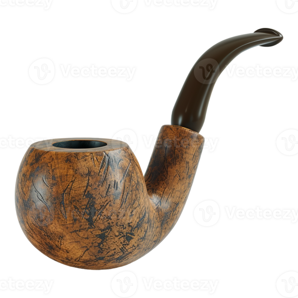 AI generated 3D Rendering of a Smoking Vape or Pipe on Transparent Background - Ai Generated png