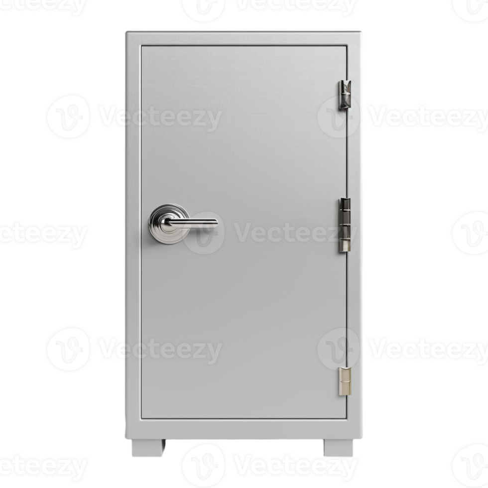 AI generated 3D Rendering of a Safe Locker on Transparent Background - Ai Generated png