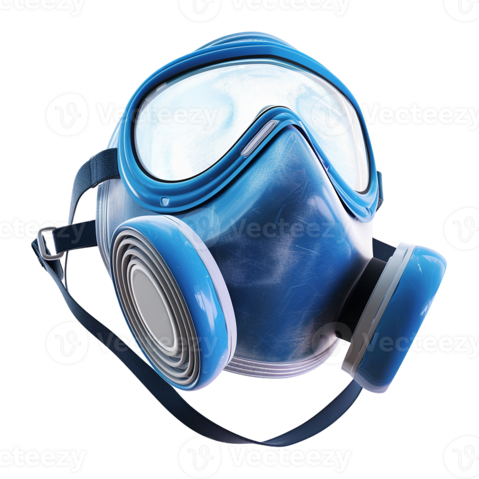 AI generated 3D Rendering of a Medical Face Mask on Transparent Background - Ai Generated png