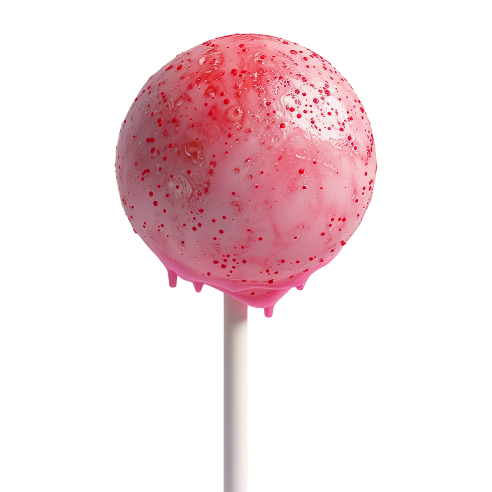 AI generated 3D Rendering of a Colorful Lollypop on Transparent Background - Ai Generated png