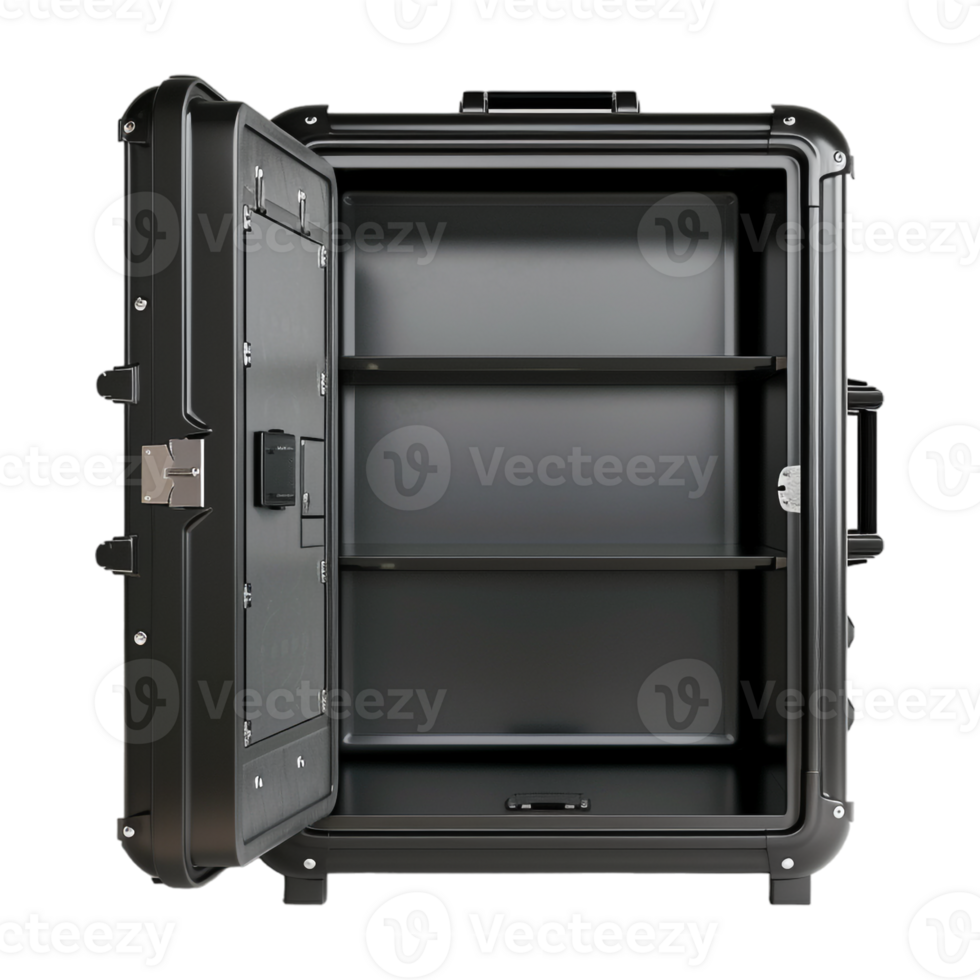 AI generated 3D Rendering of a Safe Locker on Transparent Background - Ai Generated png