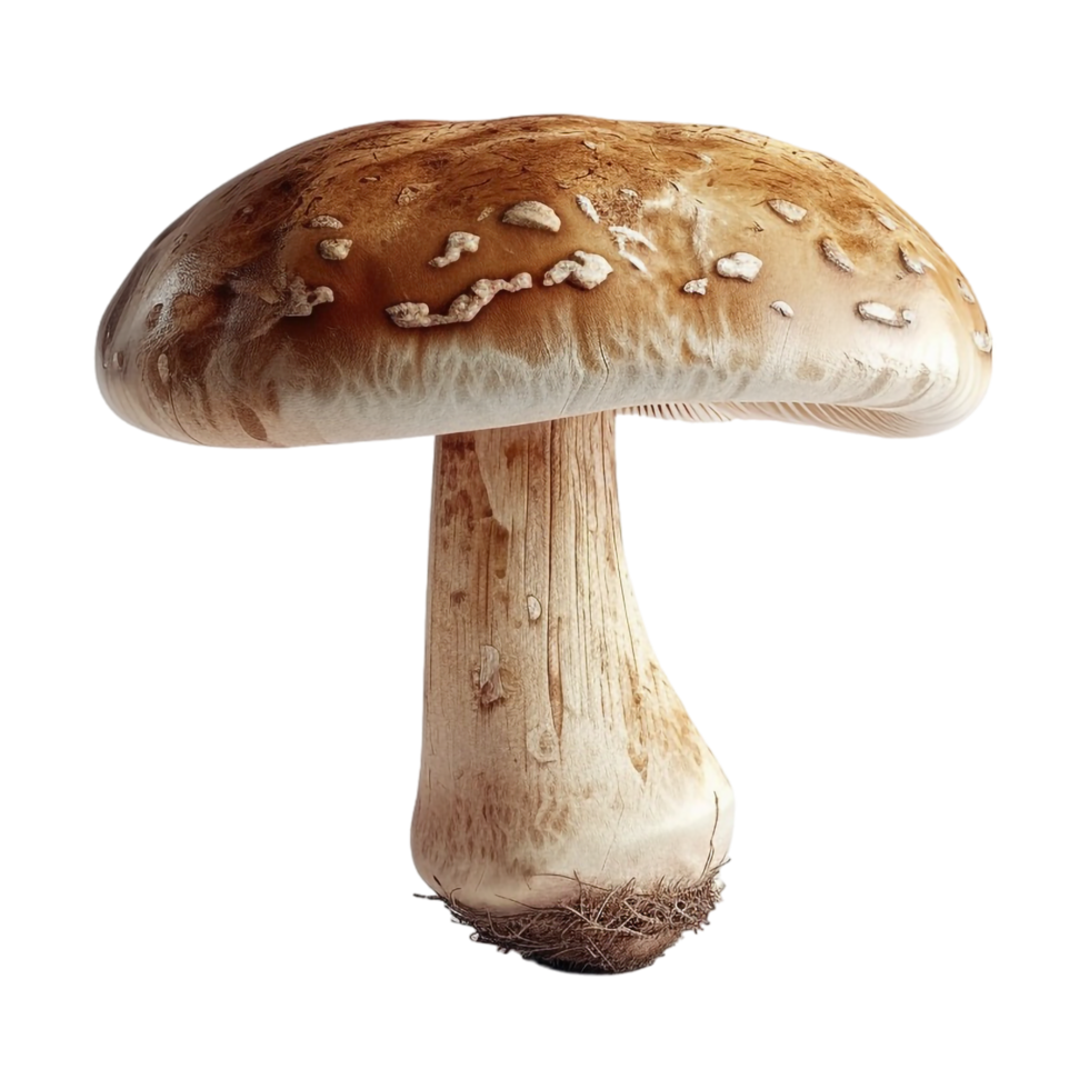 AI generated 3D Rendering of a Mushroom on Transparent Background - Ai Generated png