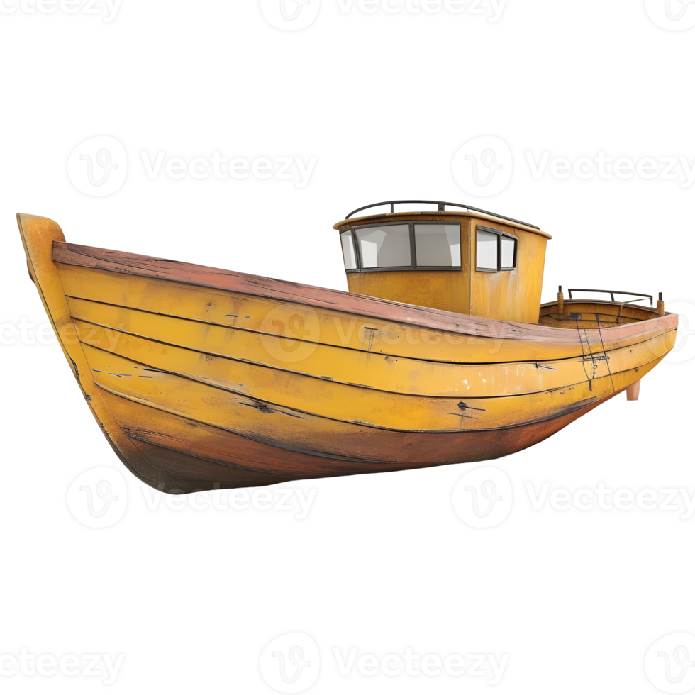 AI generated Ocean Boat on Transparent background - Ai Generated png