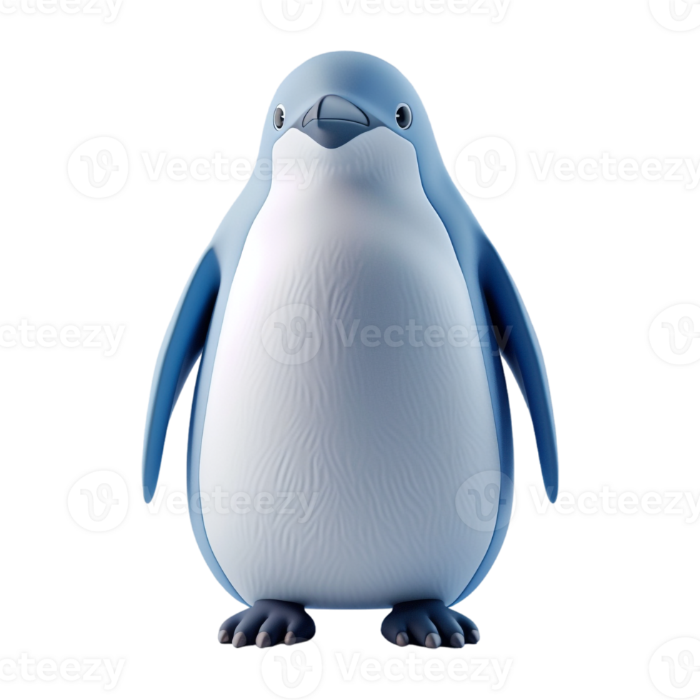 AI generated 3D Rendering of a Penguin on Transparent Background - Ai Generated png