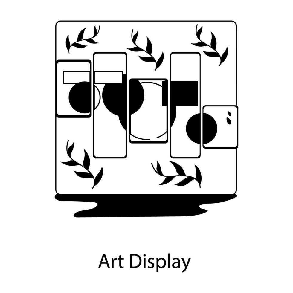 de moda Arte monitor vector