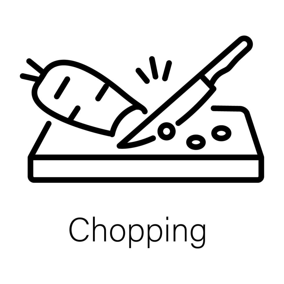 Trendy Chopping Concepts vector