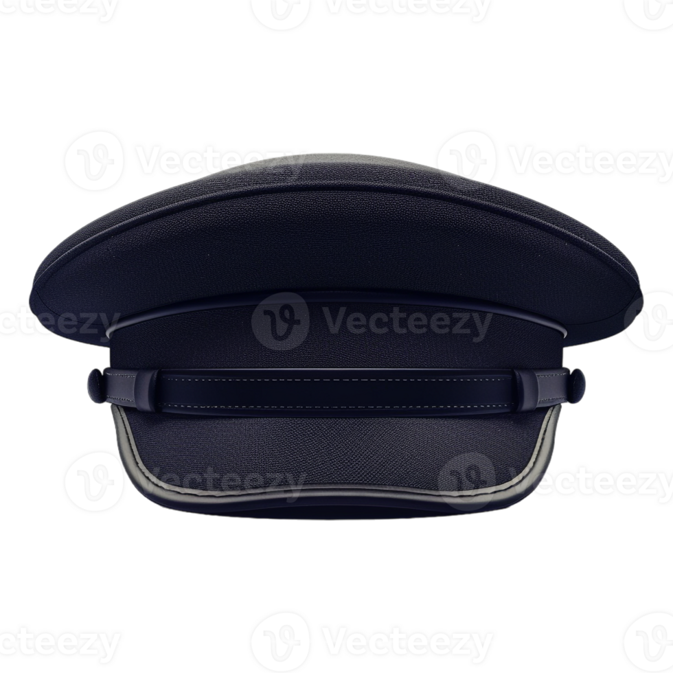 AI generated 3D Rendering of a Police Cap or Hat on Transparent Background - Ai Generated png