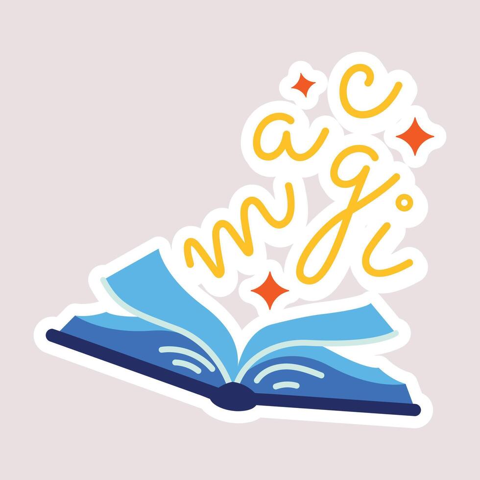 Trendy Magic Storybook vector