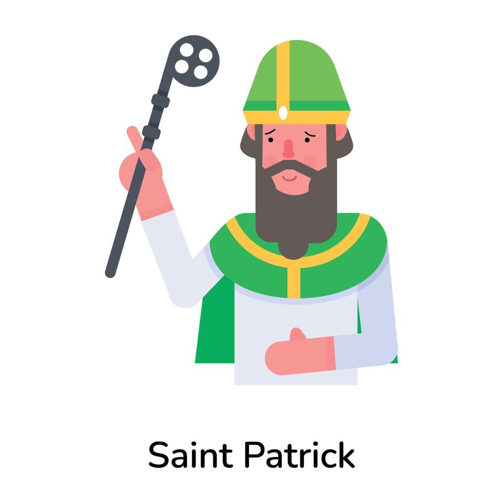 Trendy Saint Patrick vector