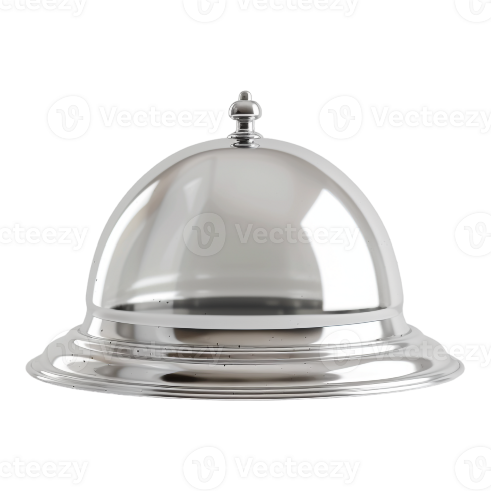 AI generated 3D Rendering of a Restaurant Cloche on Transparent Background - Ai Generated png