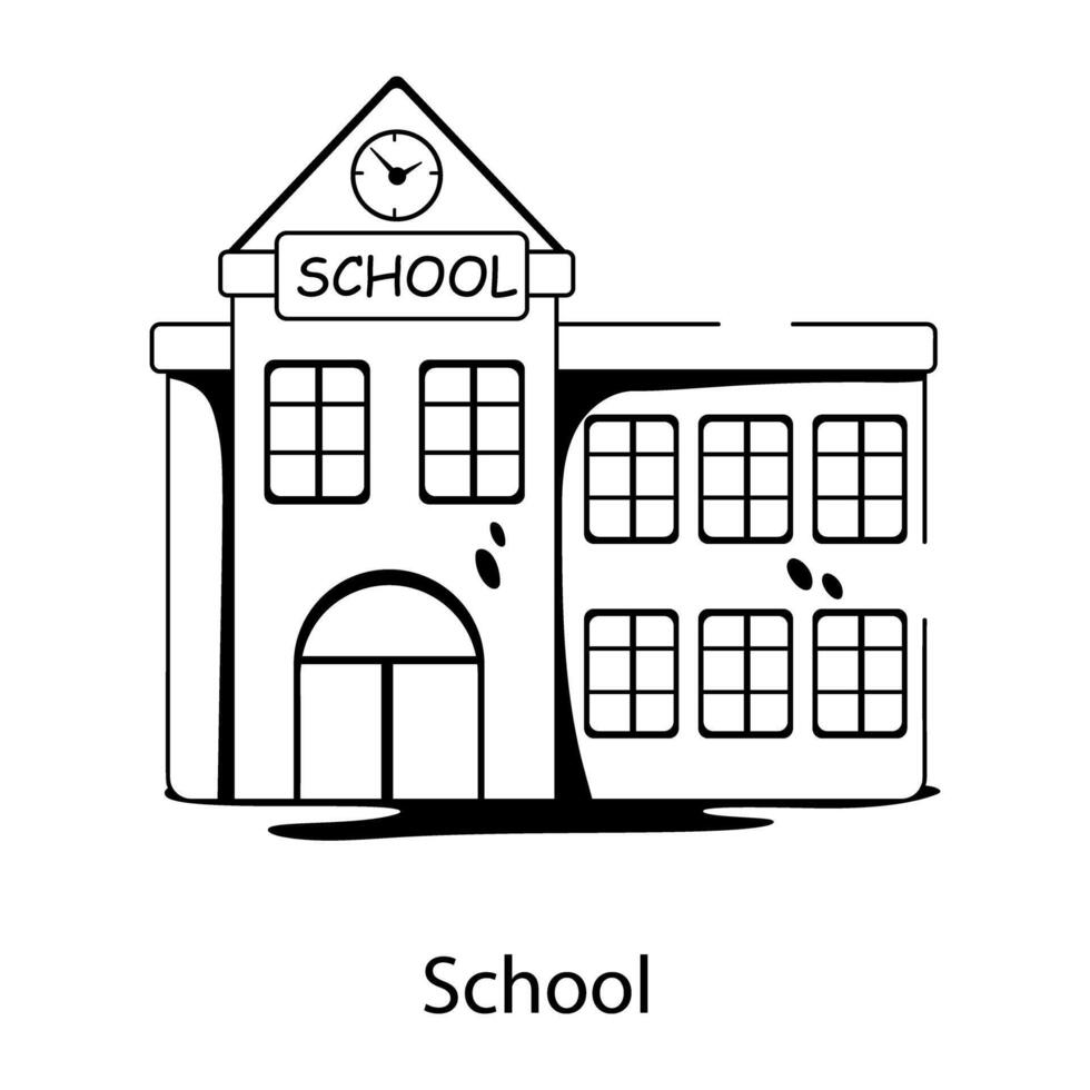 Trendy School Concepts vector