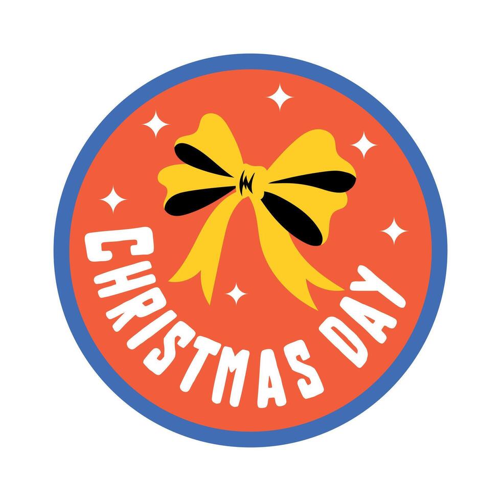 Trendy Christmas Bow vector