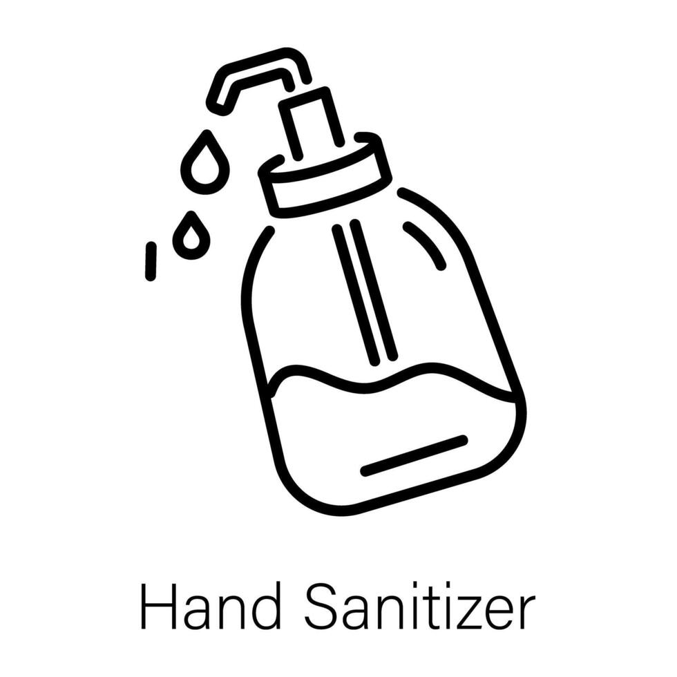 Trendy Hand Sanitizer vector